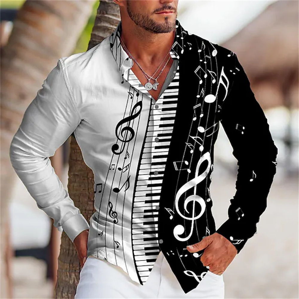 Musical Instrument Long - Chemise à manches longues pour hommes