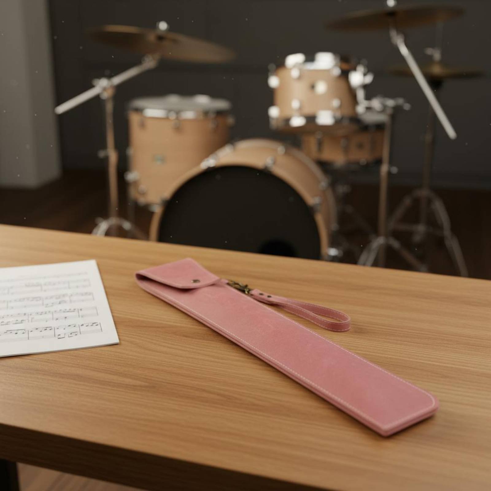 Musical Instrument Long - Sac à baguettes en cuir PU