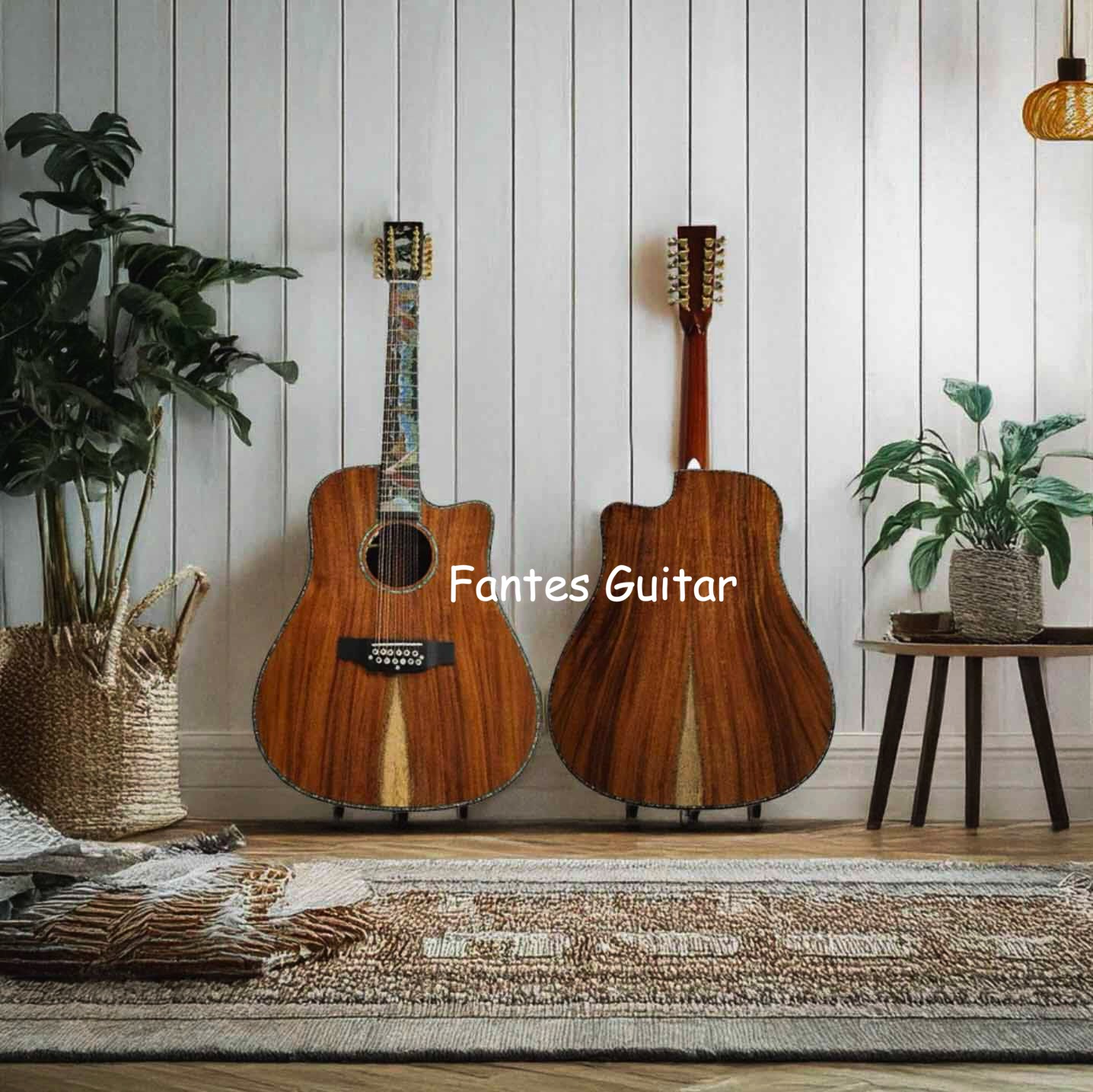Acoustic Guitar Dreadnought - Guitare acoustique électrique de luxe faite