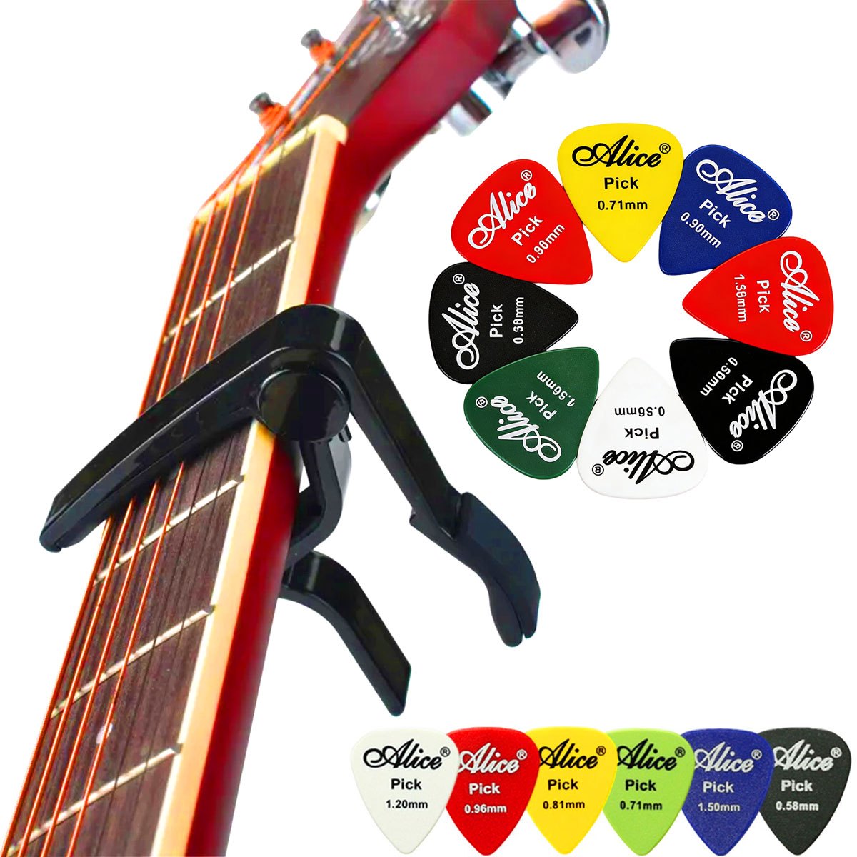 Acoustic Guitar Dreadnought - Capodastre de guitare à changement rapide