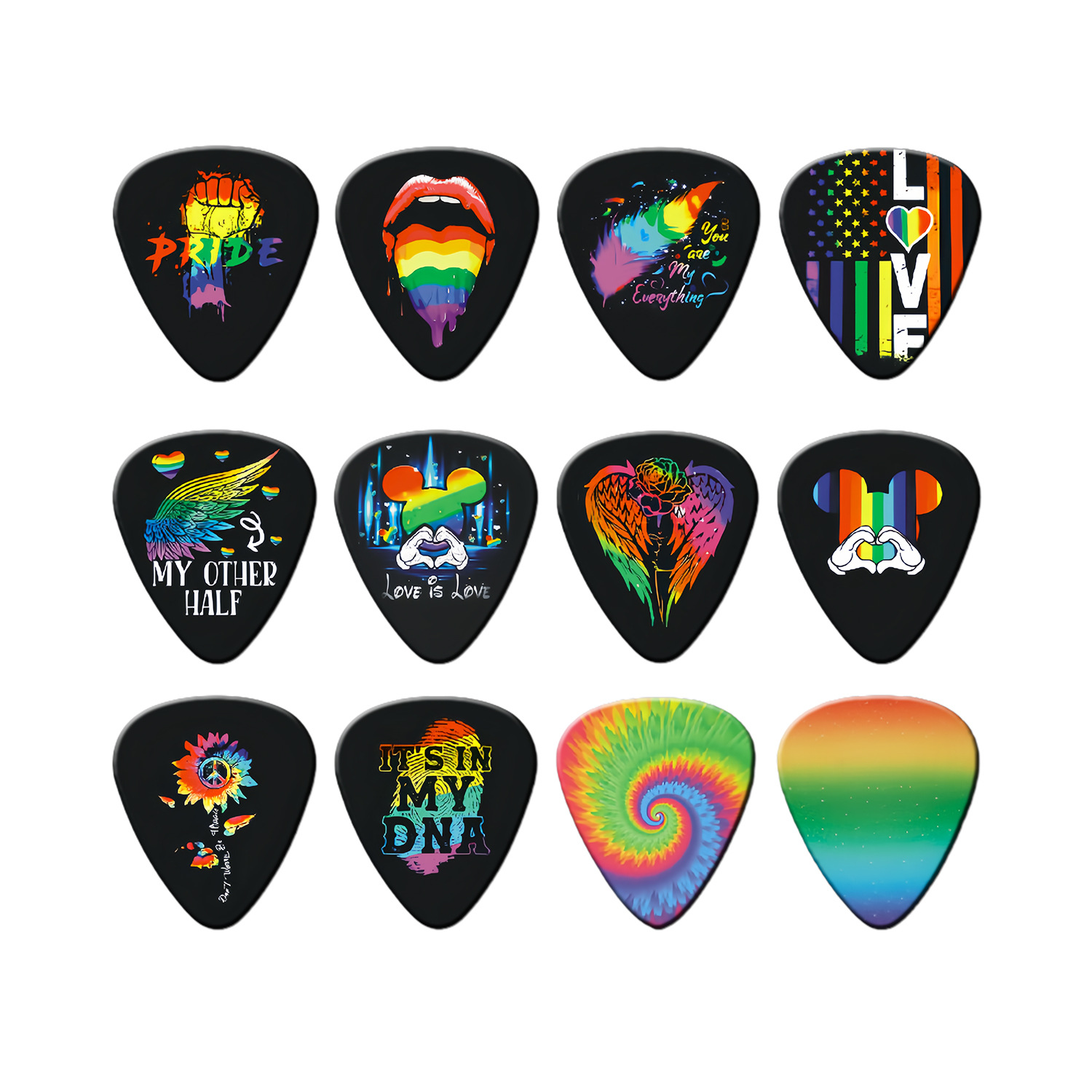 12 pièces plectres de guitare  - Acoustic Guitar Dreadnought avis et prix