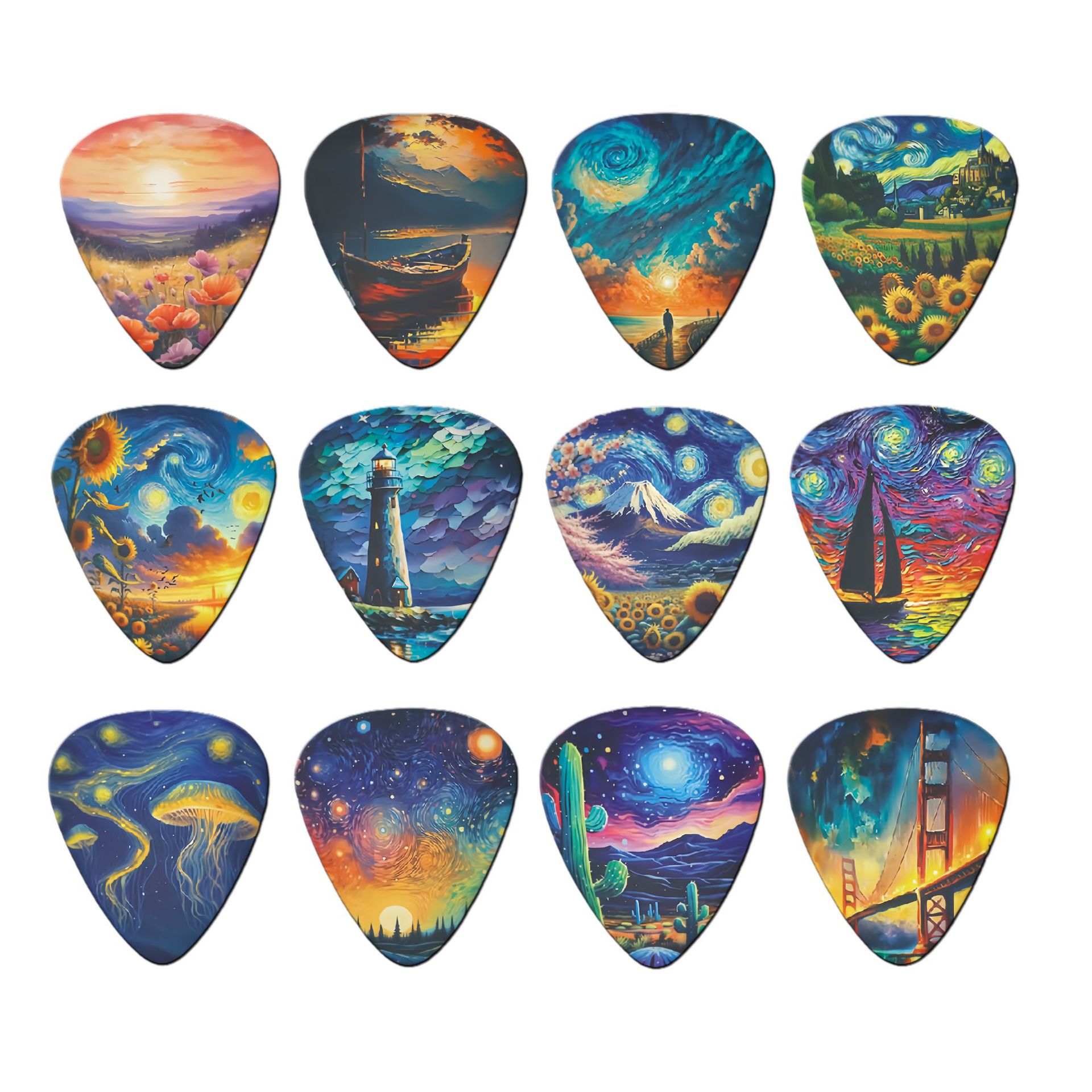 12 pièces plectres de guitare  - Acoustic Guitar Dreadnought avis et prix