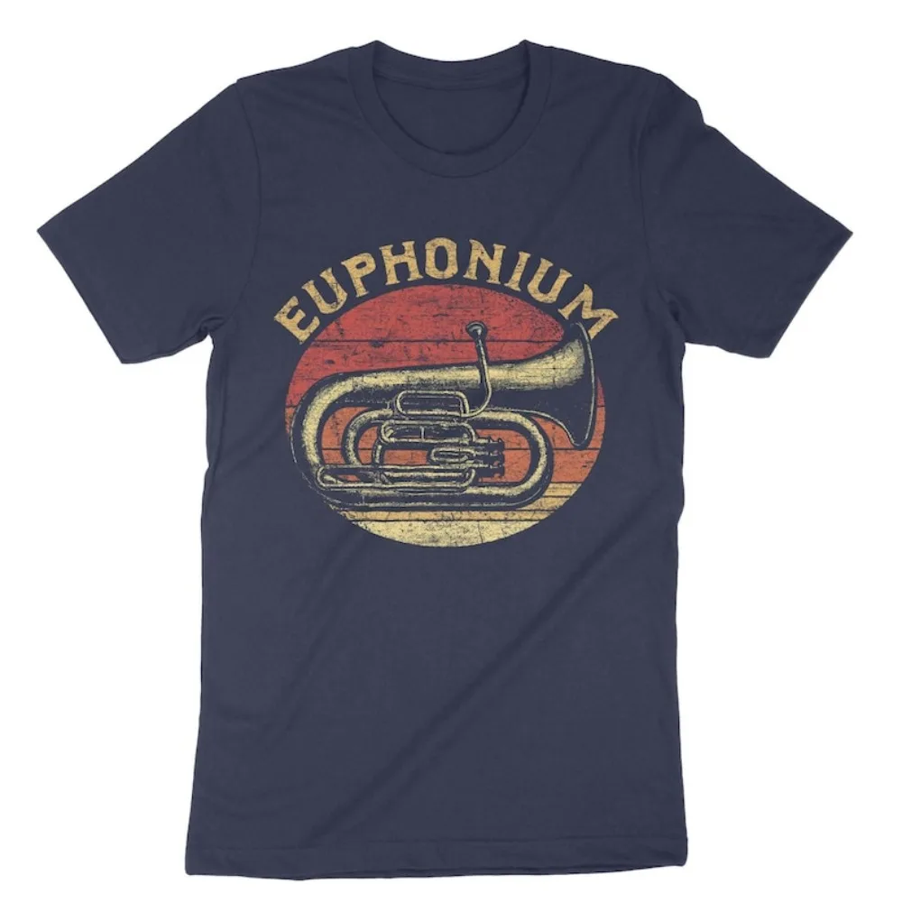 T-shirt drôle d'euphonium vint - Musical Instrument Euphonium avis et prix
