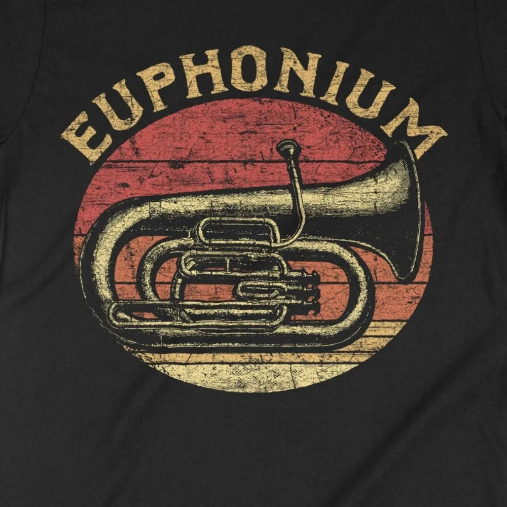 T-shirt drôle d'euphonium vint - Musical Instrument Euphonium avis et prix