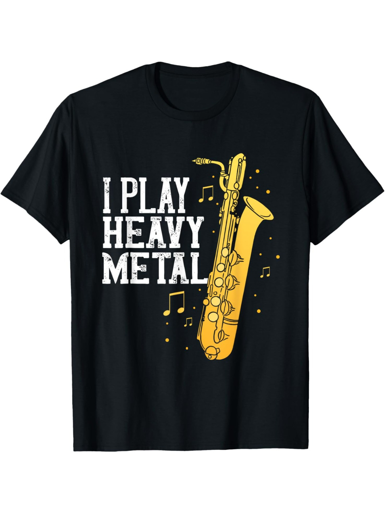 T-shirt Heavy Metal Saxophone  - Musical Instrument Euphonium avis et prix