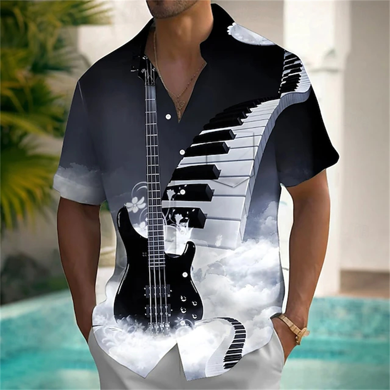Chemise hawaïenne tropicale d' - Musical Instrument Hawaiian avis et prix