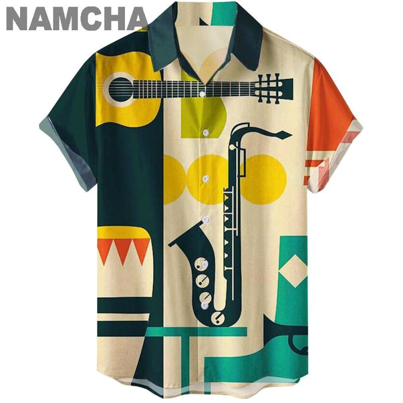 Chemises hawaïennes pour homme - Musical Instrument Hawaiian avis et prix