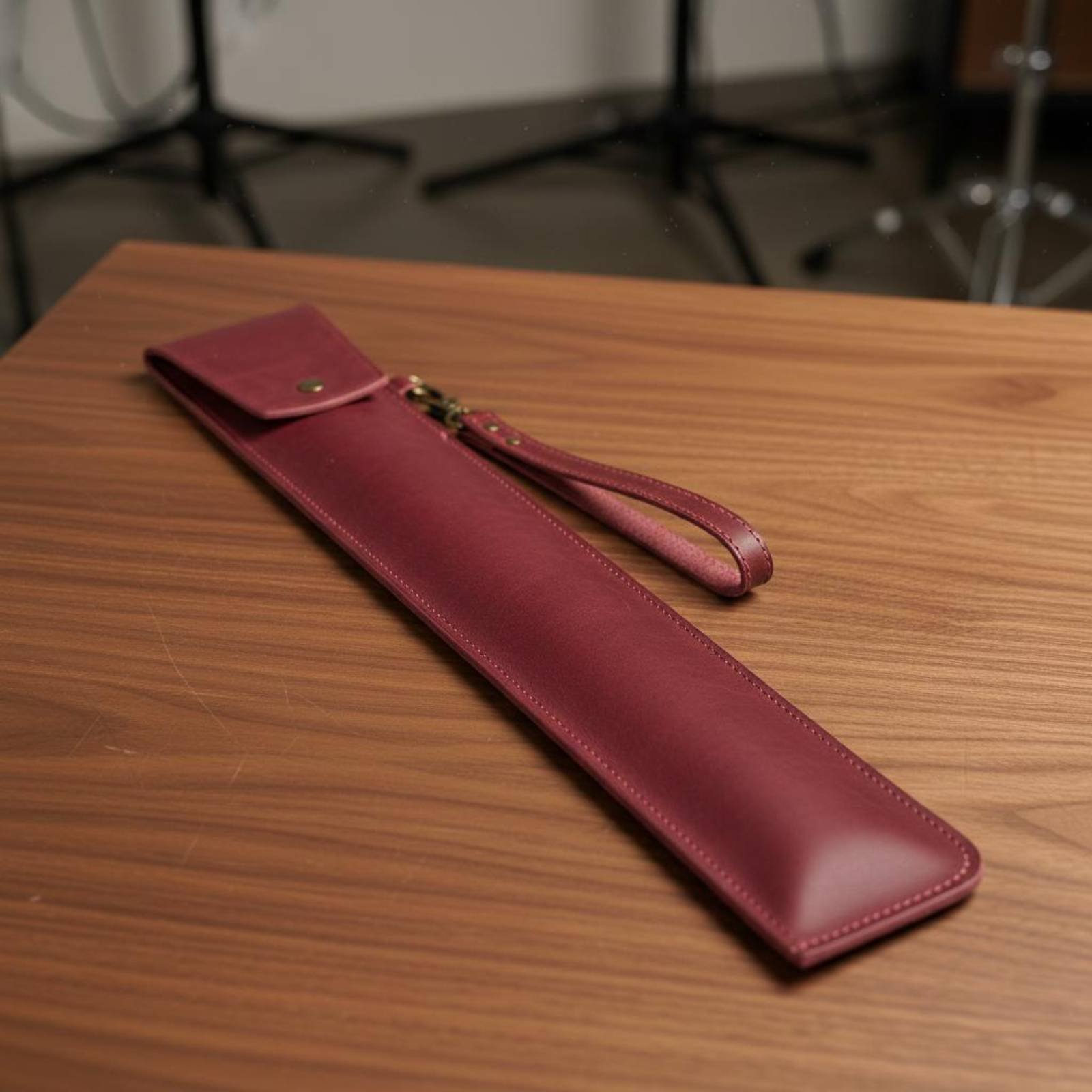 Sac à baguettes en cuir PU dur - Musical Instrument Long avis et prix
