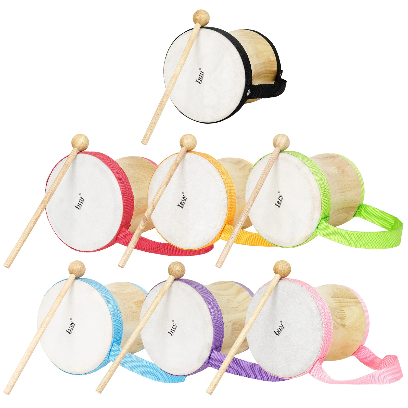 Tambour indien en bois avec pe - Musical Instrument Indian avis et prix